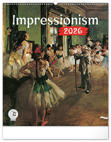 Kalendář 2026 nástěnný: Impresionismus, 48 x 56 cm