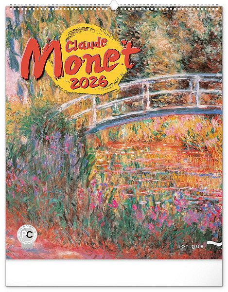 Kalendář 2026 nástěnný: Claude Monet, 48 x 56 cm