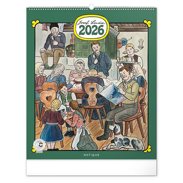 Kalendář 2026 nástěnný: Josef Lada, 48 x 56 cm