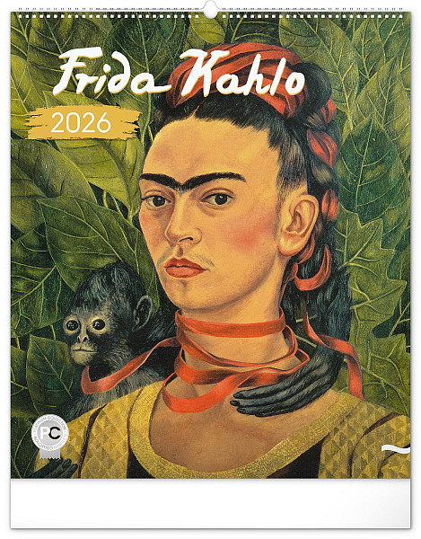 Kalendář 2026 nástěnný: Frida Kahlo, 48 x 56 cm