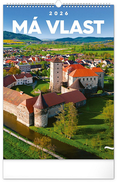Kalendář 2026 nástěnný: Má vlast, 33 x 46 cm