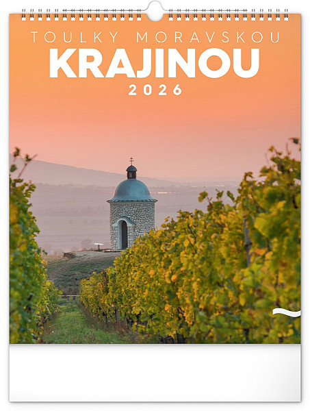 NOTIQUE Nástěnný kalendář Toulky moravskou krajinou 2026, 30 x 34 cm