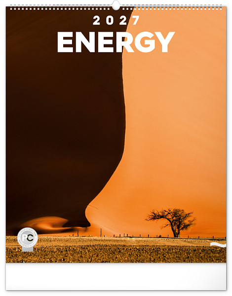NOTIQUE Nástěnný kalendář Energie 2027, 48 x 56 cm