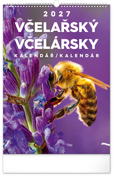 NOTIQUE Nástěnný kalendář Včelařský – Včelársky CZ/SK 2027, 33 x 46 cm