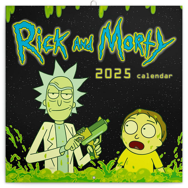 NOTIQUE Poznámkový kalendář Rick a Morty 2025, 30 x 30 cm