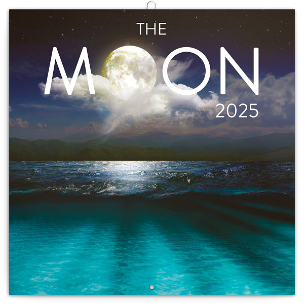 Kalendář 2025 poznámkový: Měsíc, 30 × 30 cm