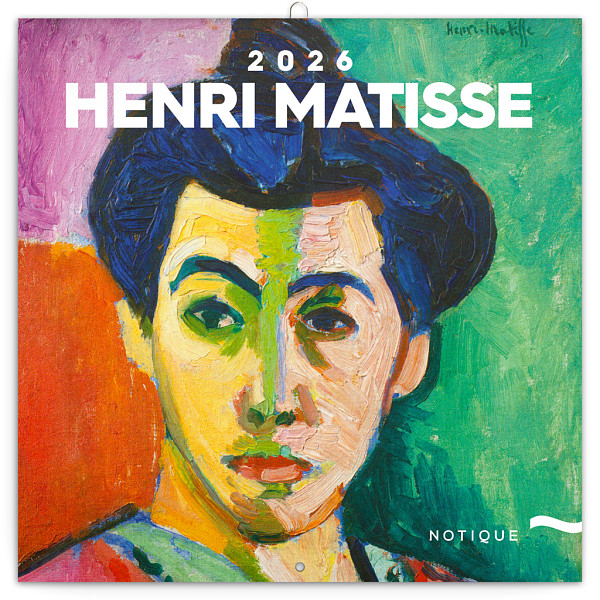 NOTIQUE Poznámkový kalendář Henri Matisse 2026, 30 x 30 cm