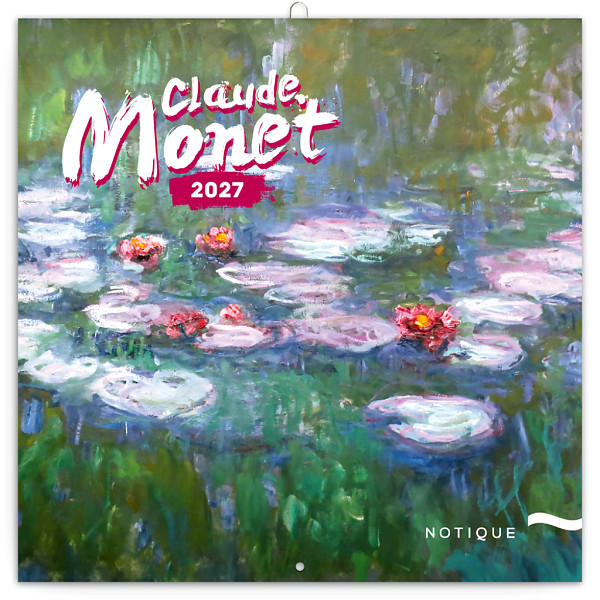 NOTIQUE Grid calendar Claude Monet 2027, 30 x 30 cm