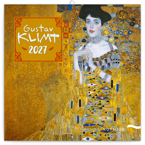 Kalendář 2027 poznámkový: Gustav Klimt 2027, 30 x 30 cm