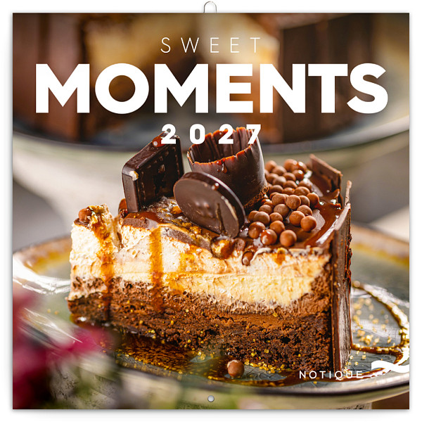 Kalendář 2027 poznámkový: Sladké chvilky, 30 x 30 cm
