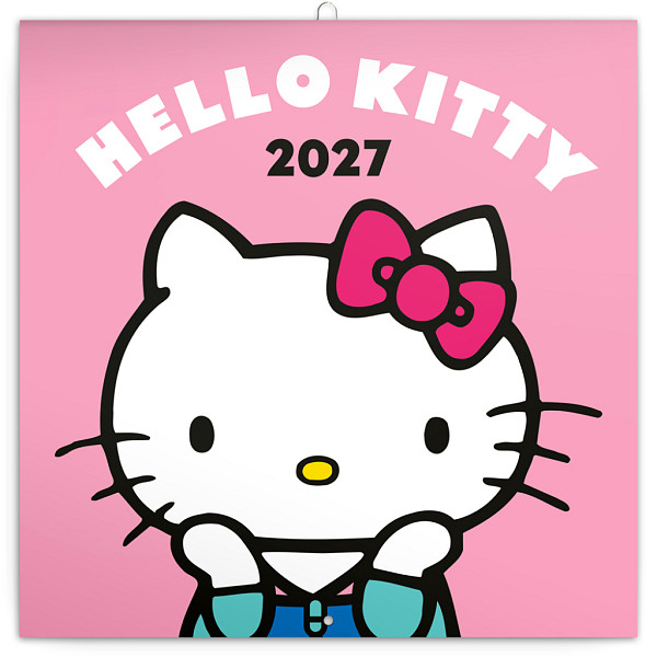 NOTIQUE Poznámkový kalendář Hello Kitty  2027, 30 x 30 cm