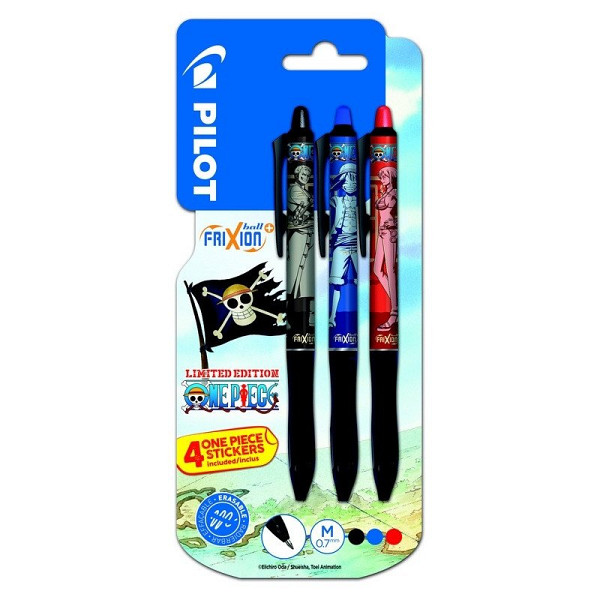 PILOT FriXion Ball Plus One Piece + samolepky, BL, černá, červená, modrá