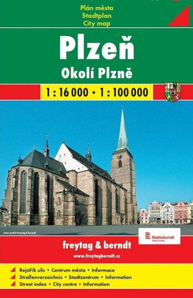 Plzeň mapa 1:16 000