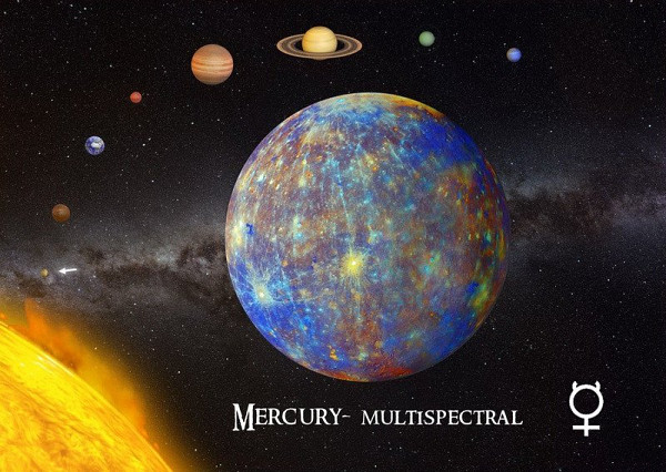 Pohlednice 3D Merkur