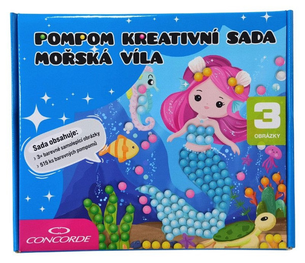 Pompom kreativní sada Mořská Víla