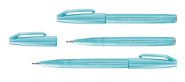 Popisovač Pentel Brush Sign Pen - světle tyrkysový
