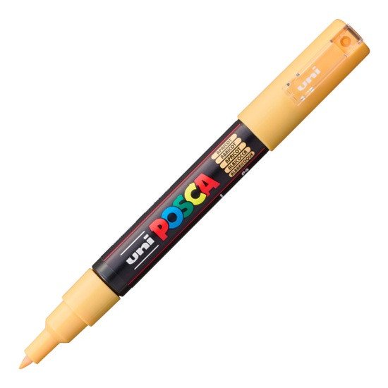 Posca akrylový popisovač PC-1M, 0,7 - 1 mm, meruňková (extra tenký kulatý hrot)