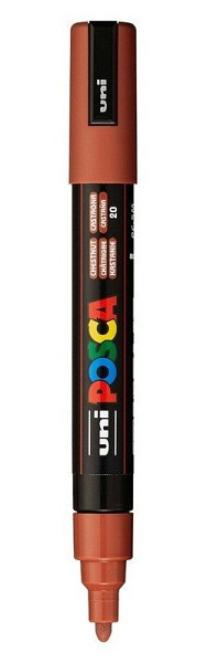 Posca popisovač PC-5M, 1,8 - 2,5 mm, kaštanová (20)