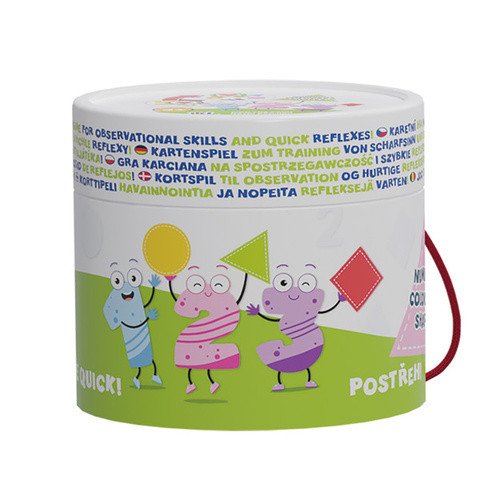 Postřeh! Čísla, barvy, tvary - Karetní hra