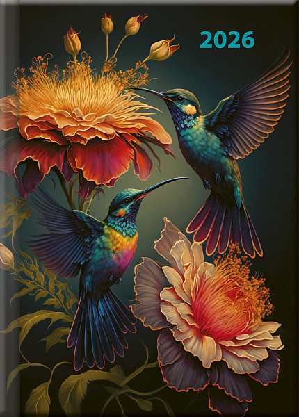 Praktik denní diář 2026 - Kolibříci