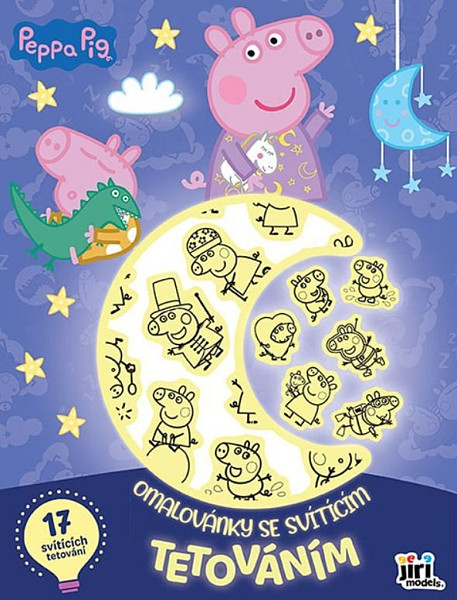 Prasátko Peppa - Omalovánky se svítícím tetováním