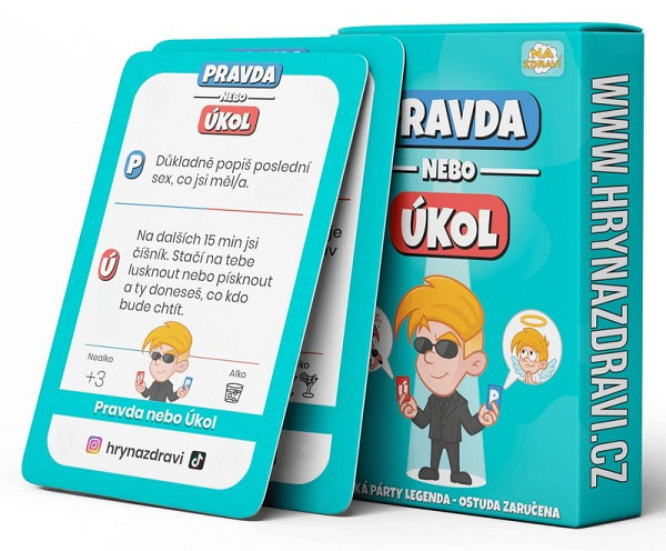 Pravda nebo Úkol - Karetní párty hra