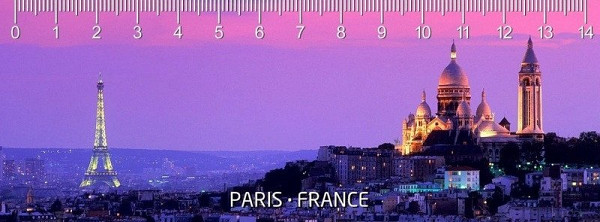 Pravítko 3D Deep Paris