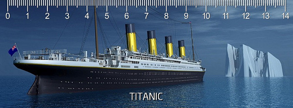 Pravítko 3D - Titanic deep