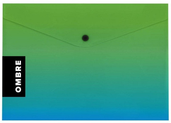 Psaníčko s drukem A4 OMBRE zelená