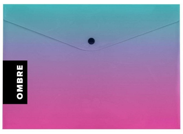 Psaníčko s drukem A5 OMBRE růžová