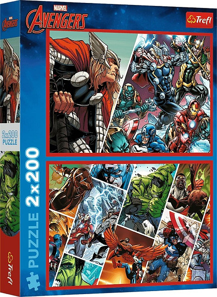 Puzzle Avengers: Obránci světa 2x200 dílků