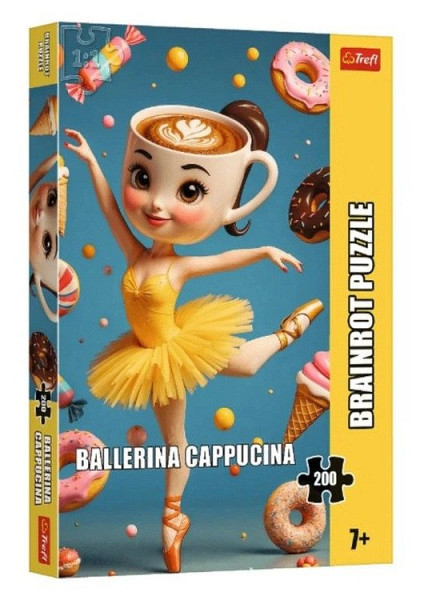 Puzzle Brainrot: Ballerina Cappucina 200 dílků