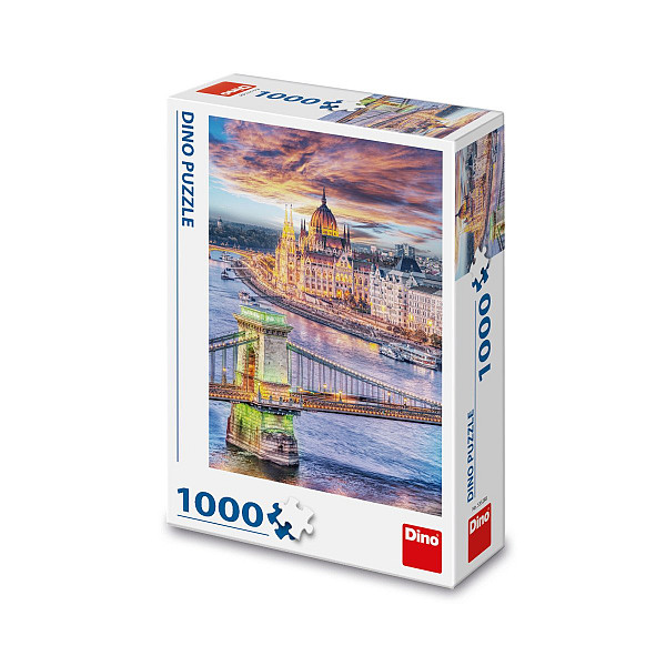 Puzzle Budapešť: Řetězový most 1000 dílků