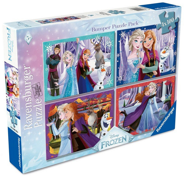 Puzzle Disney: Ledové království 4x100 dílků