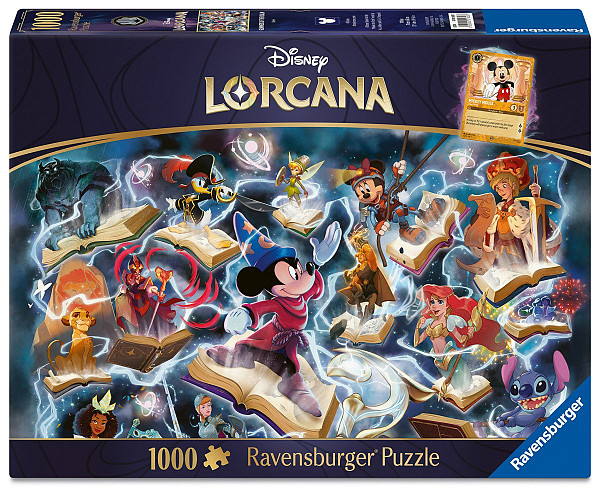 Puzzle Disney Lorcana - Glimmers of the Realm: Ocel 1000 dílků