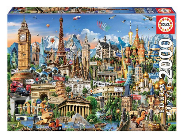 Puzzle Divy Evropy 2000 dílků