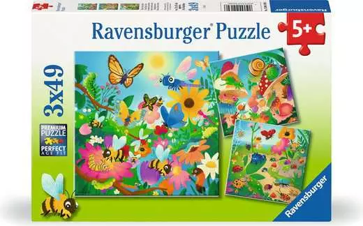 Puzzle Hmyzí kamarádi 3x49 dílků