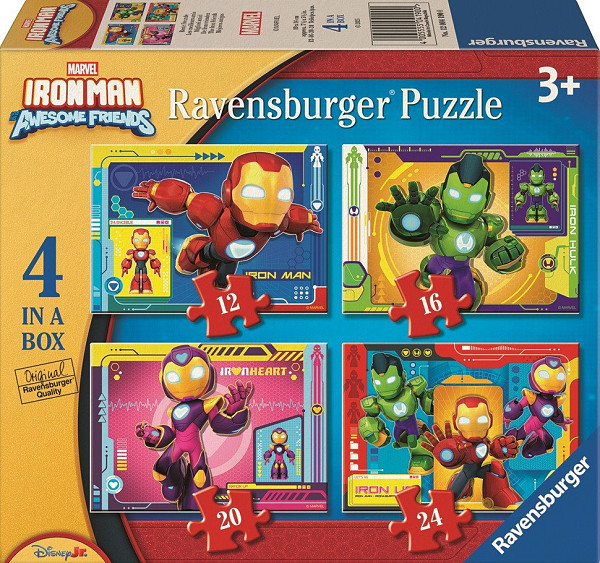 Puzzle Iron Man a jeho úžasní přátelé 4v1