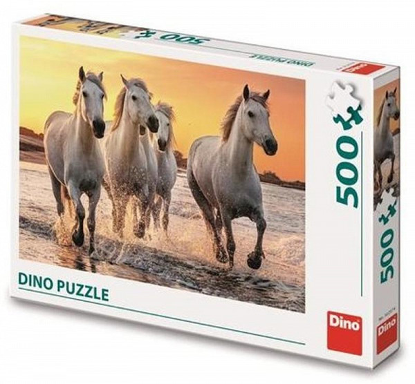 Puzzle 500 Koně v příboji