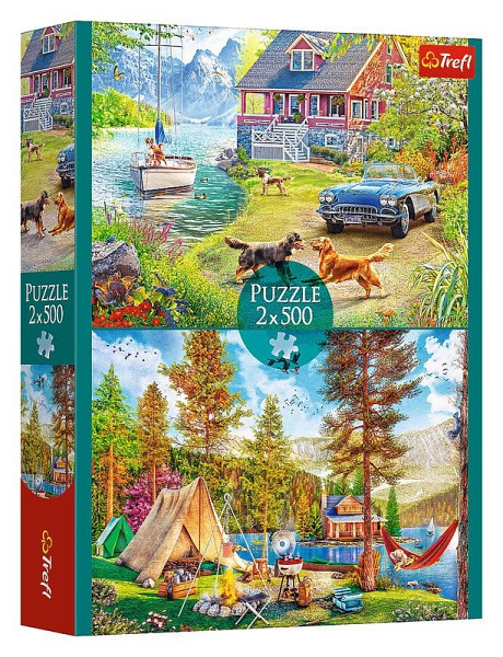 Puzzle Letní relax 2x500 dílků