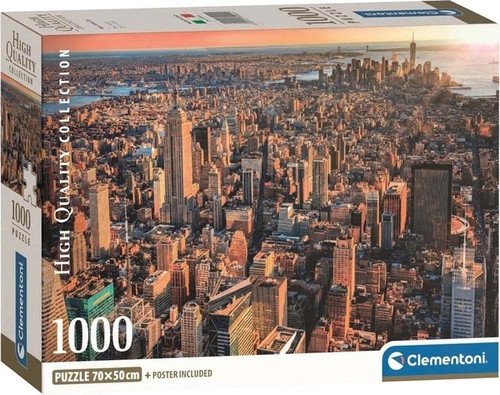 Puzzle New York: Pohled na Manhattan 1000 dílků