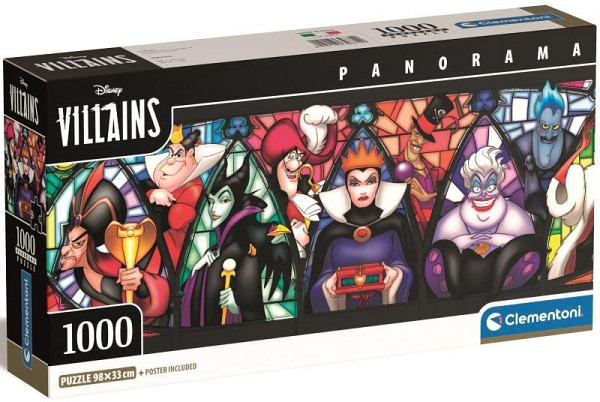 Puzzle Panorama: Disney Villains 1000 dílků