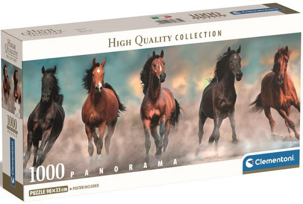 Puzzle Panorama: Koně 1000 dílků