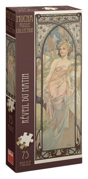 Puzzle Panoramic Alfons Mucha: Probuzení rána 75 dílků