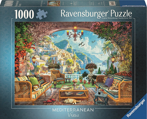 Puzzle Pohádkový výhled na Středomoří 1000 dílků