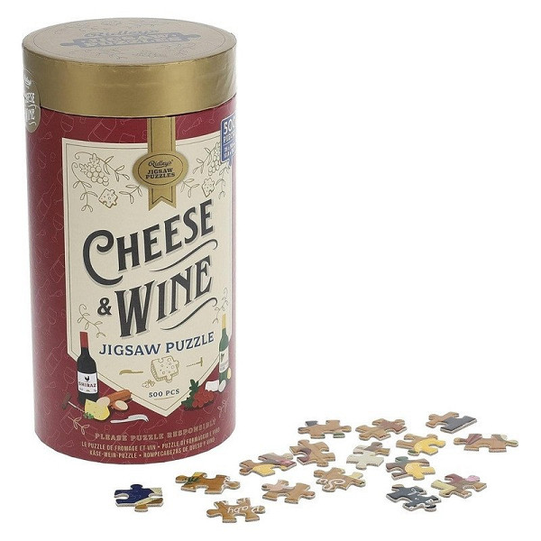 Puzzle pro milovníky sýrů a vína 500 dílků