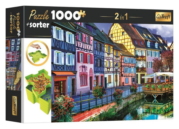 Puzzle s třídičem 2v1: Colmar, Francie 1000 dílků