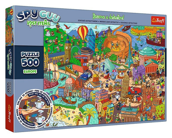 Puzzle Spy Guy: Lost Items Evropa 500 dílků