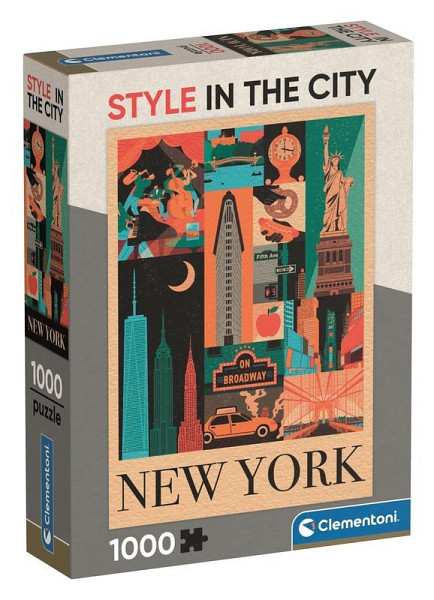 Puzzle Styl ve městě: New York 1000 dílků