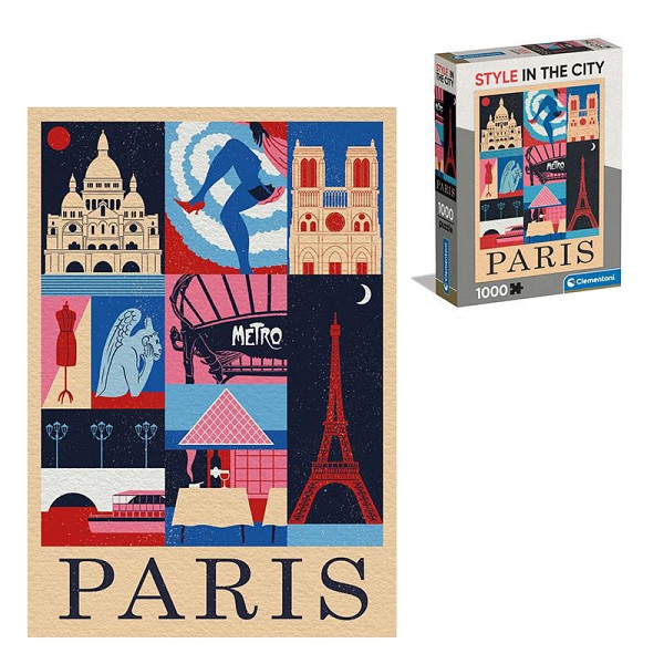 Puzzle Style in the City: Paříž 1000 dílků